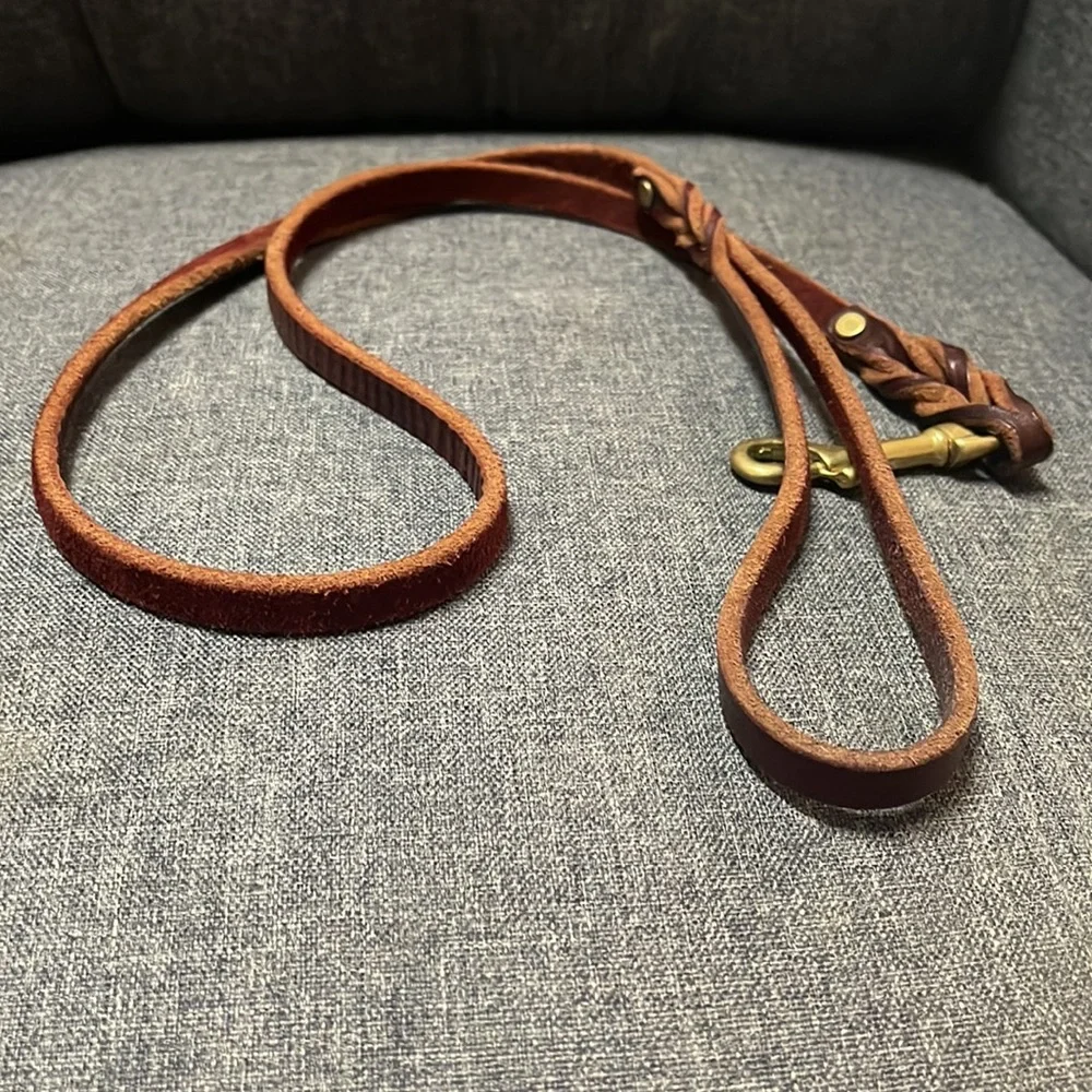 Braided Leather Leash